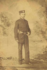 James Young, 1st Regiment, Prince of Wales Rifles of Montreal, Volunteer Militia, ca. 1862.